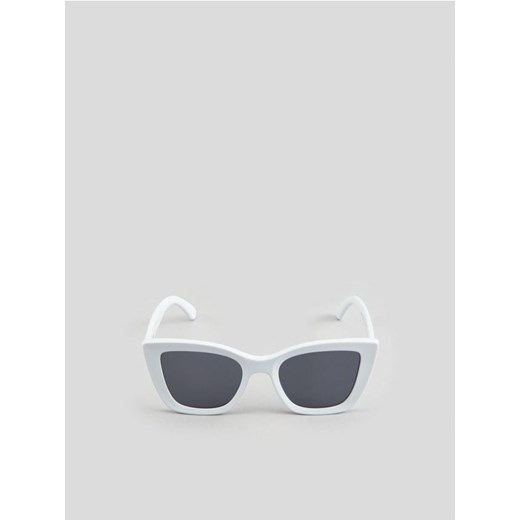 Sinsay - Okulary przeciwsłoneczne - biały ze sklepu Sinsay w kategorii Okulary przeciwsłoneczne damskie - zdjęcie 170807263