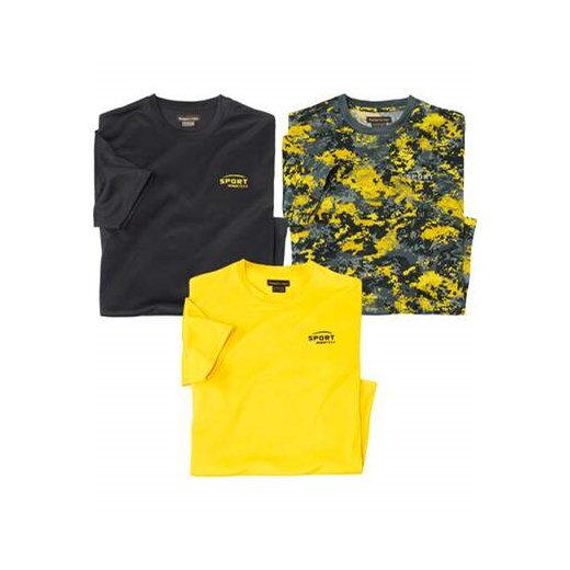 Zestaw 3 sportowych koszulek ze sklepu Atlas For Men w kategorii T-shirty męskie - zdjęcie 170807512
