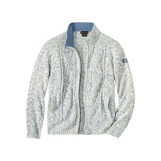 Trykotowy sweter na suwak ze sklepu Atlas For Men w kategorii Swetry męskie - zdjęcie 170807520