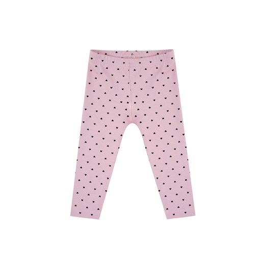 Dziewczęce legginsy różowe w serduszka ze sklepu 5.10.15 w kategorii Spodnie dziewczęce - zdjęcie 170807910