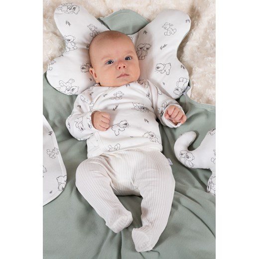 Bawełniana kremowa koszulka niemowlęca w misie ze sklepu 5.10.15 w kategorii Kaftaniki i bluzki - zdjęcie 170807911