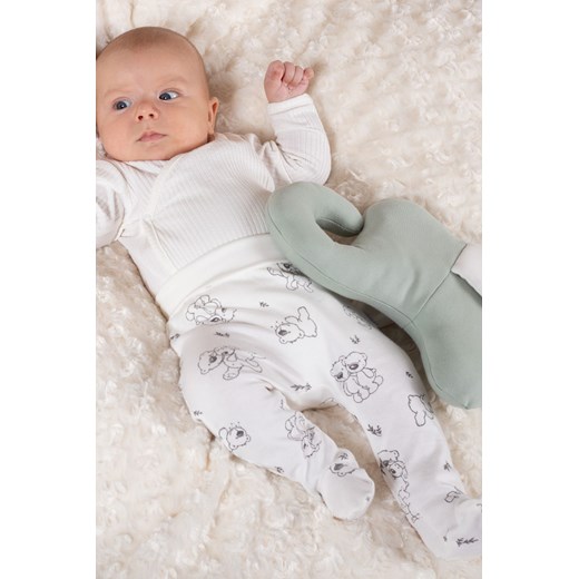Bawełniane body niemowlęce kremowe ze sklepu 5.10.15 w kategorii Body niemowlęce - zdjęcie 170808052