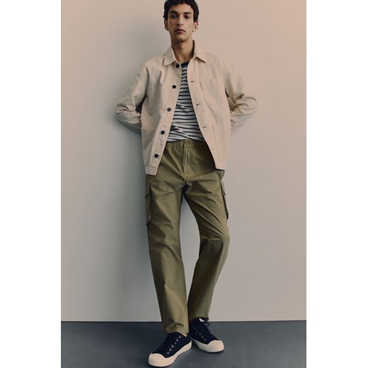 H & M - Spodnie cargo Regular Fit - Zielony H & M L H&M