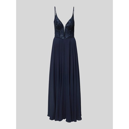 Sukienka wieczorowa z obszyciem cekinami ze sklepu Peek&Cloppenburg  w kategorii Sukienki - zdjęcie 170811514