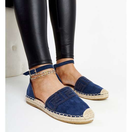 Espadryle damskie z tkaniny 