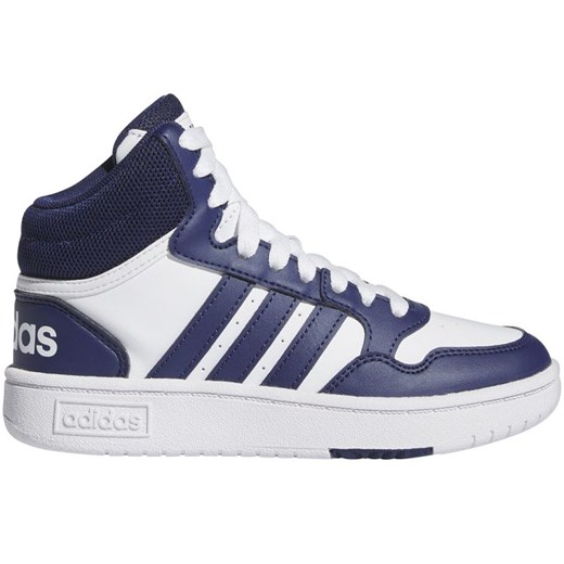 Buty adidas Hoops 3.0 Mid IG3717 niebieskie ze sklepu ButyModne.pl w kategorii Buty sportowe dziecięce - zdjęcie 170811700