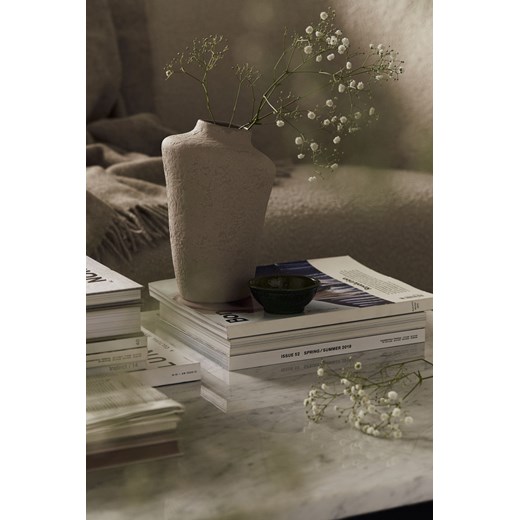 H & M - Wysoki wazon z terakoty - Biały ze sklepu H&M w kategorii Wazony - zdjęcie 170815210