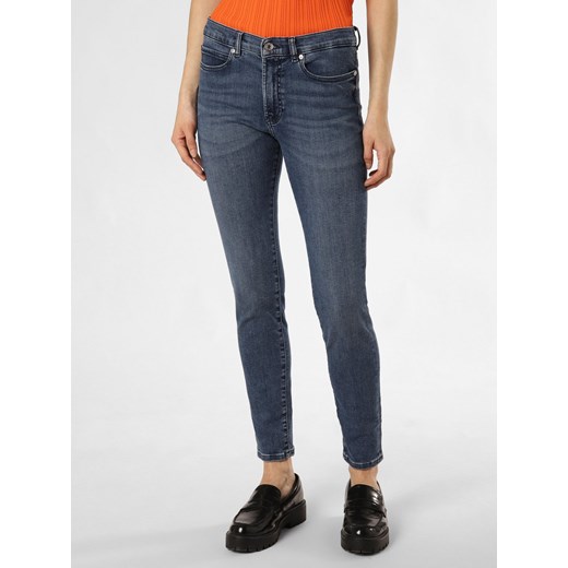 HUGO Dżinsy - 932 Kobiety Bawełna medium stone jednolity ze sklepu vangraaf w kategorii Jeansy damskie - zdjęcie 170819133