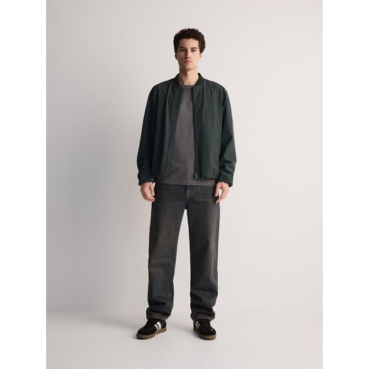 Reserved - Kurtka bomberka - ciemnozielony Reserved S Reserved