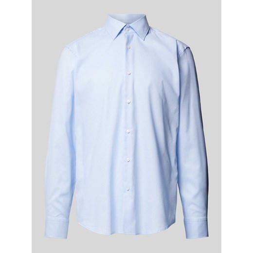 Koszula biznesowa o kroju regular fit z fakturowanym wzorem model ‘Joe’ ze sklepu Peek&Cloppenburg  w kategorii Koszule męskie - zdjęcie 170821914