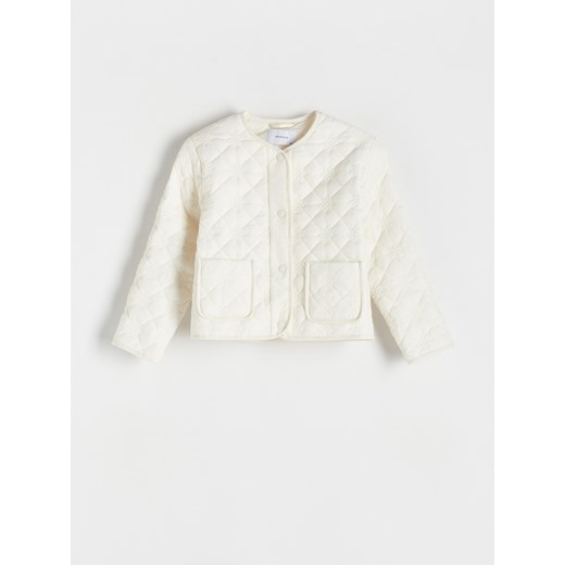 Reserved - Pikowana kurtka - złamana biel ze sklepu Reserved w kategorii Kurtki dziewczęce - zdjęcie 170823760