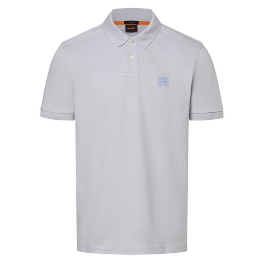 BOSS Orange Męska koszulka polo - Passenger Mężczyźni Bawełna jasnoniebieski jednolity ze sklepu vangraaf w kategorii T-shirty męskie - zdjęcie 170823923