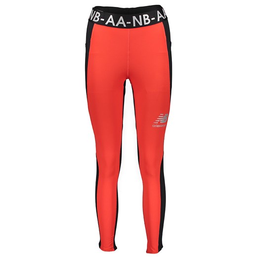 New Balance Legginsy sportowe w kolorze czarno-czerwonym ze sklepu Limango Polska w kategorii Spodnie damskie - zdjęcie 170827121