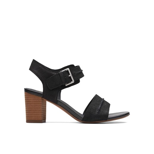 Clarks Skórzane sandały w kolorze czarnym ze sklepu Limango Polska w kategorii Sandały damskie - zdjęcie 170827602