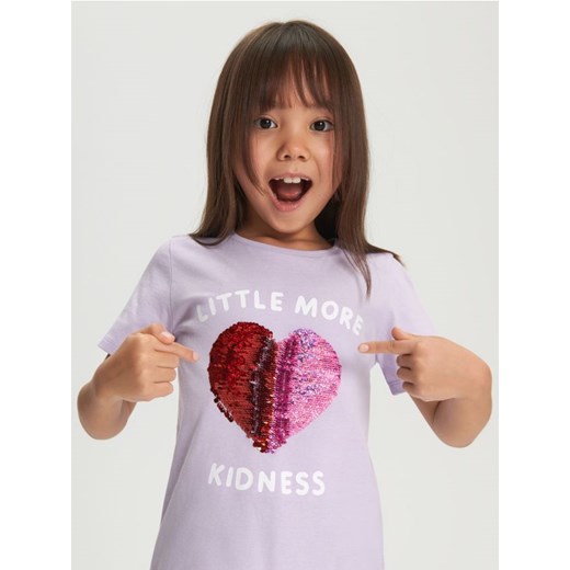 Sinsay - Koszulka z cekinami - wielobarwny ze sklepu Sinsay w kategorii Bluzki dziewczęce - zdjęcie 170828133