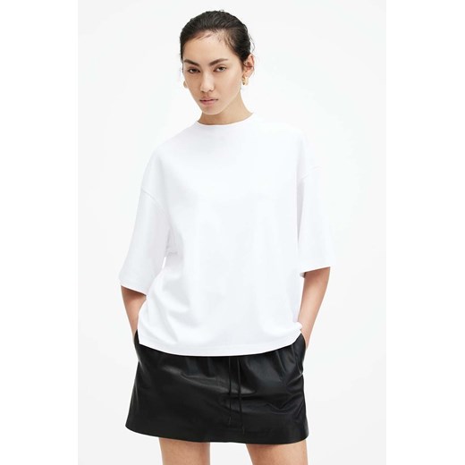 AllSaints t-shirt bawełniany AMELIE TEE damski kolor biały W130JA M ANSWEAR.com