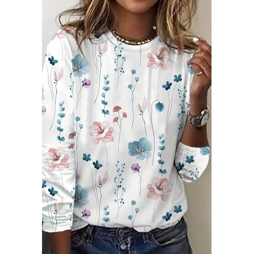 Bluzka ASORMELDA WHITE ze sklepu Ivet Shop w kategorii Bluzki damskie - zdjęcie 170830750