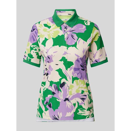 Koszulka polo o kroju regular fit z kwiatowym nadrukiem model ‘STYLE. Cila’ ze sklepu Peek&Cloppenburg  w kategorii Bluzki damskie - zdjęcie 170831113
