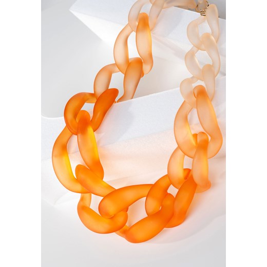 Masywny pomarańczowy naszyjnik w kształcie łańcucha Molton ONE SIZE Molton