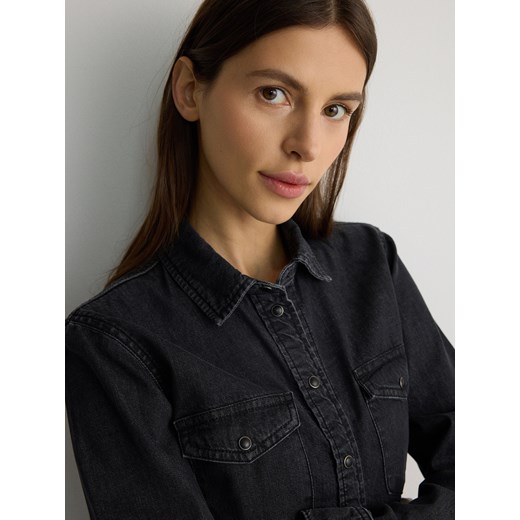 Reserved - Koszula jeansowa - szary Reserved S Reserved