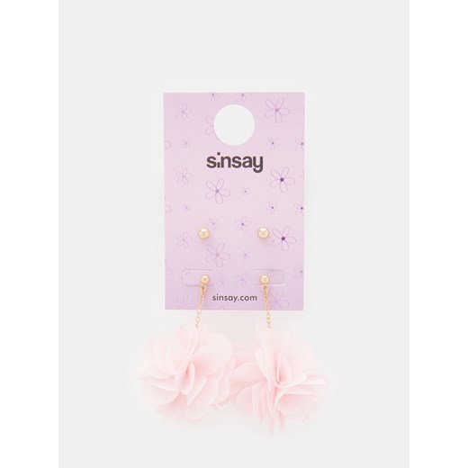 Sinsay - Kolczyki - różowy Sinsay Jeden rozmiar Sinsay