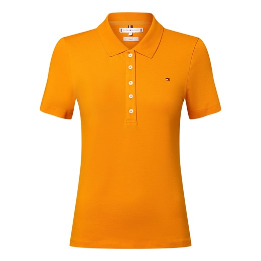 Tommy Hilfiger Damska koszulka polo Kobiety Bawełna pomarańczowy jednolity ze sklepu vangraaf w kategorii Bluzki damskie - zdjęcie 170832753