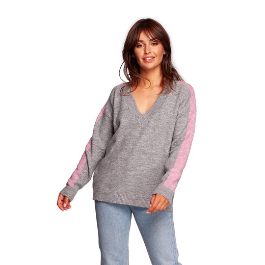 Be Wear Sweter w kolorze szarym ze sklepu Limango Polska w kategorii Swetry damskie - zdjęcie 170836812