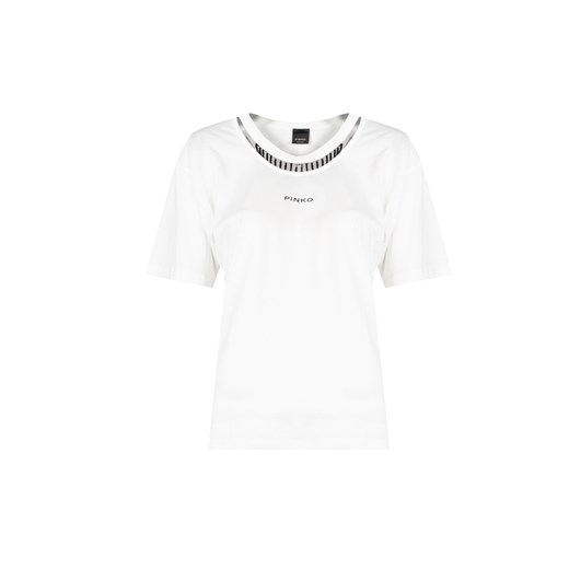 Pinko T-Shirt "Tiphanie" | 1G18AS A06Y | Kobieta | Biały Pinko S promocja ubierzsie.com