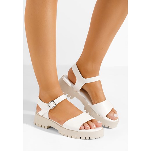 Białe sandały damskie Subtea ze sklepu Zapatos w kategorii Sandały damskie - zdjęcie 170838972