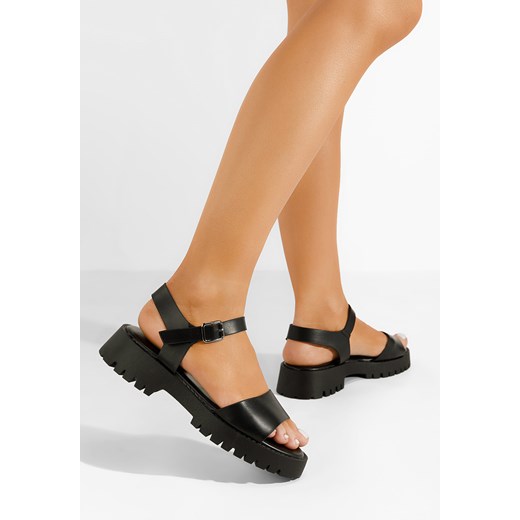 Czarne sandały damskie Zapatos 