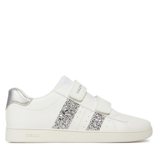 Sneakersy Geox J Eclyper Girl J45LRA 000BC C0007 D White/Silver Geox 36 eobuwie.pl
