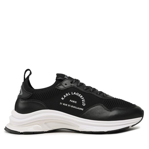 Sneakersy KARL LAGERFELD KL53138 Black Knit Textile ze sklepu eobuwie.pl w kategorii Buty sportowe męskie - zdjęcie 170839880