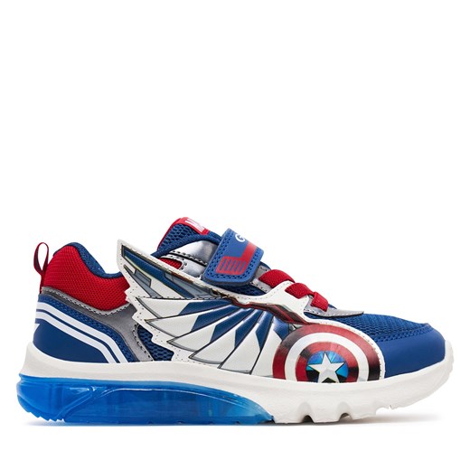 Sneakersy Geox J Ciberdron Boy J45LBB 01454 C0200 D Blue/Red ze sklepu eobuwie.pl w kategorii Buty sportowe dziecięce - zdjęcie 170840331