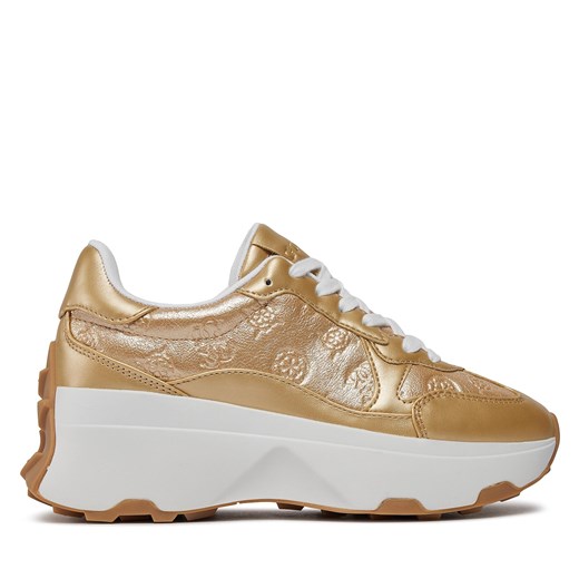 Sneakersy Guess Calebb8 FLPCB8 FAL12 GOLD ze sklepu eobuwie.pl w kategorii Buty sportowe damskie - zdjęcie 170840380