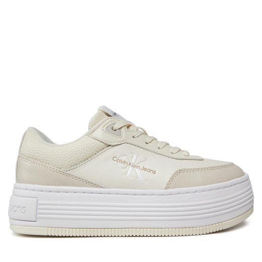 Sneakersy Calvin Klein Jeans Bold Flatf Low Lace Mix Ml Fad YW0YW01316 0GF 37 wyprzedaż eobuwie.pl