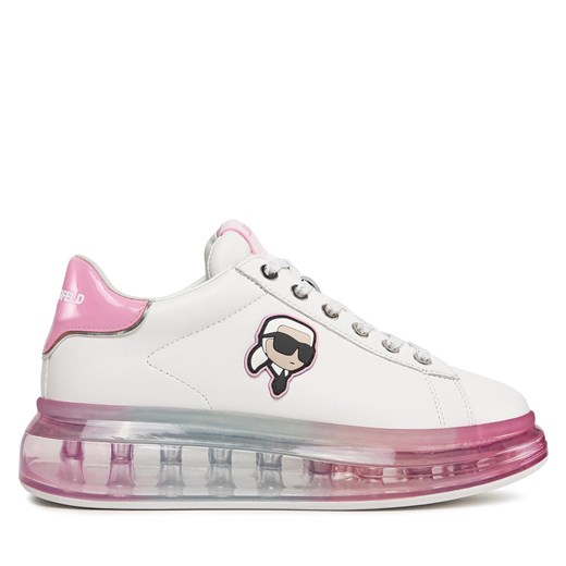 Sneakersy KARL LAGERFELD KL62630N White Lthr w/Pink 01P Karl Lagerfeld 39 eobuwie.pl