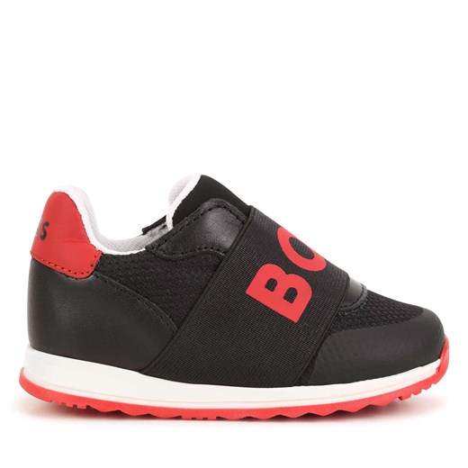 Sneakersy Boss J09203 S Black 09B ze sklepu eobuwie.pl w kategorii Buty sportowe dziecięce - zdjęcie 170841131