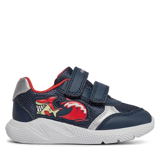 Sneakersy Geox B Sprintye Boy B454UA 01454 C0735 M Navy/Red Geox 22 okazja eobuwie.pl