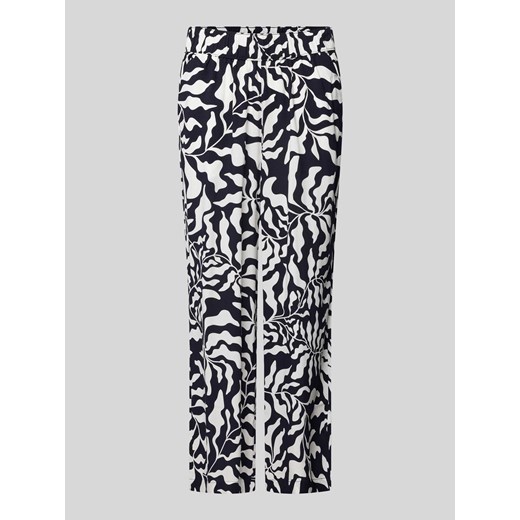Spodnie materiałowe o luźnym kroju z elastycznym pasem ze sklepu Peek&Cloppenburg  w kategorii Spodnie damskie - zdjęcie 170842052