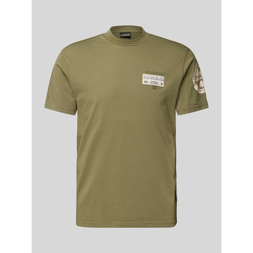 T-shirt z naszywką z logo model ‘AMUNDSEN’ ze sklepu Peek&Cloppenburg  w kategorii T-shirty męskie - zdjęcie 170842131