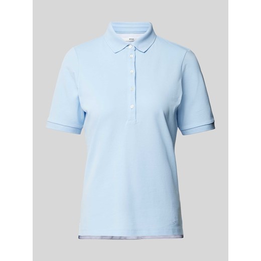 Koszulka polo w jednolitym kolorze model ‘CLEO’ ze sklepu Peek&Cloppenburg  w kategorii Bluzki damskie - zdjęcie 170842474
