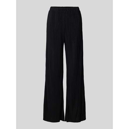 Spodnie materiałowe z szeroką nogawką i plisami model ‘PLISA’ ze sklepu Peek&Cloppenburg  w kategorii Spodnie damskie - zdjęcie 170842482