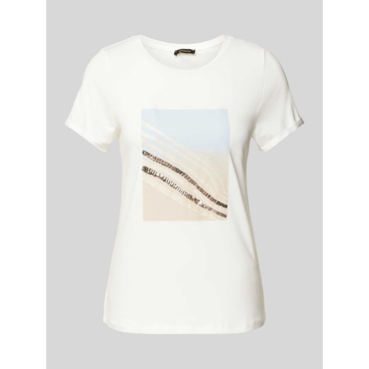 T-shirt z cekinowym obszyciem ze sklepu Peek&Cloppenburg  w kategorii Bluzki damskie - zdjęcie 170842673