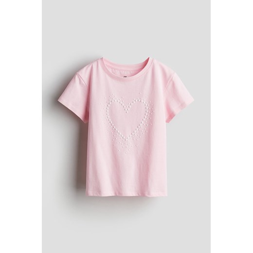H & M - Top - Różowy ze sklepu H&M w kategorii Bluzki dziewczęce - zdjęcie 170842774