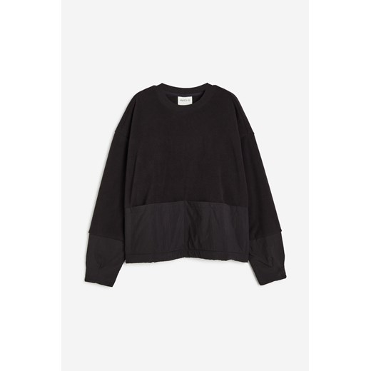 H & M - Polarowy sweter z kieszenią - Czarny ze sklepu H&M w kategorii Swetry damskie - zdjęcie 170842802