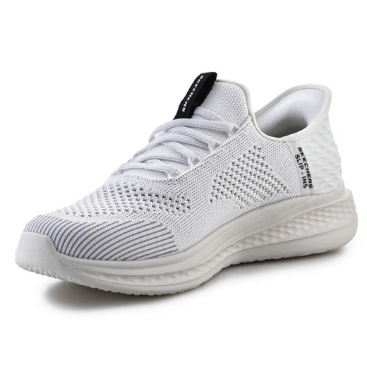 Buty sportowe męskie Skechers na wiosnę białe sznurowane 