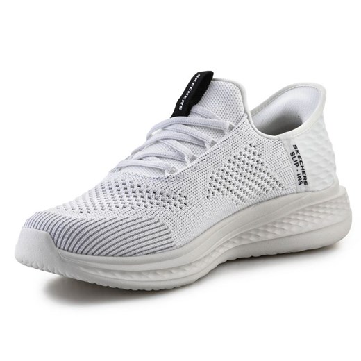 Buty sportowe męskie Skechers na wiosnę białe sznurowane