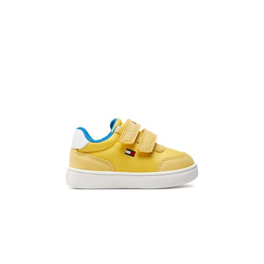 Tommy Hilfiger Sneakersy Low Cut Velcro Sneaker T1B9-33332-1694 Żółty ze sklepu MODIVO w kategorii Buty sportowe dziecięce - zdjęcie 170846133