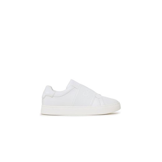 Calvin Klein Sneakersy Cupsole Slip On HW0HW01352 Biały ze sklepu MODIVO w kategorii Trampki damskie - zdjęcie 170846420