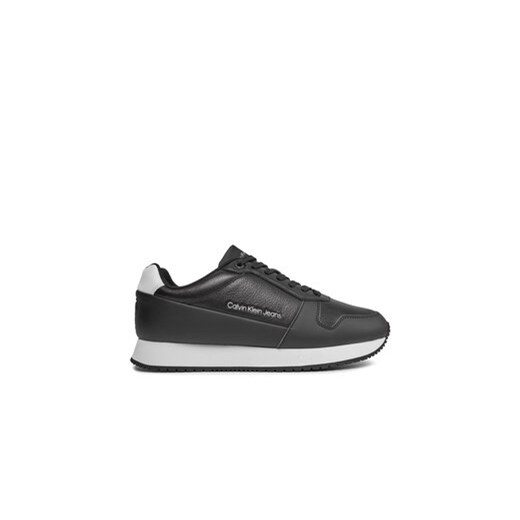 Calvin Klein Jeans Sneakersy Retro Runner Low Lth In Sat YM0YM00863 Czarny ze sklepu MODIVO w kategorii Buty sportowe męskie - zdjęcie 170846513